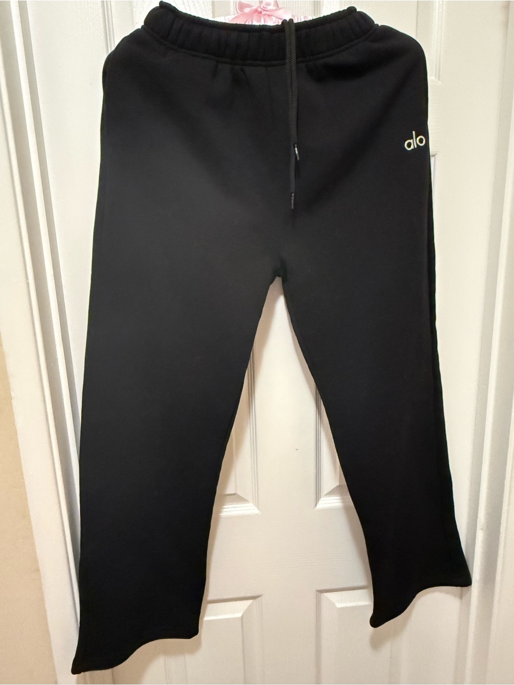 ALO Black Sweatpants - XS straight leg